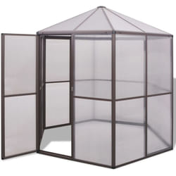 Serre en aluminium 240x211x232 cm Vidaxl