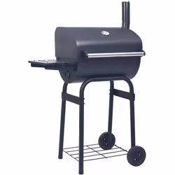 VidaXL 46649, Barbecue, Charbon de bois (combustible), Extérieure, Chaudron, Réseau, Noir, Acier inoxydable