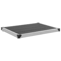 vidaXL WPC Inox 80x62 cm Gris