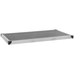 Vidaxl - Receveur de douche extérieur wpc Acier inoxydable 110x62cm Gris
