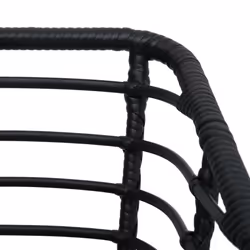 VidaXL 48578 chaise d'extérieur Terrace Siège rembourré Polyester, Polyuréthane, Acier Noir - Vue supplémentaire 6