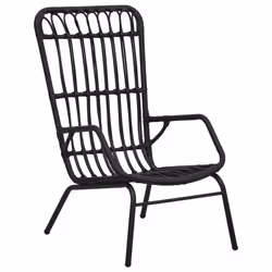 VidaXL 48581, Terrace, Siège rembourré, Polyuréthane, Acier, Noir, 750 mm, 535 mm