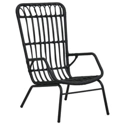 VidaXL 48581 chaise d'extérieur Terrace Siège rembourré Polyuréthane, Acier Noir
