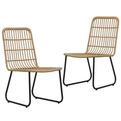 VidaXL 48582 chaise d'extérieur Terrace Polyuréthane, Acier Noir, Chêne