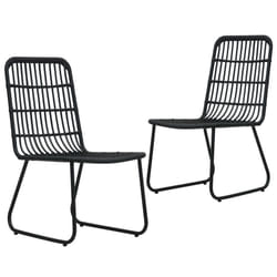 VidaXL 48584 chaise d'extérieur Terrace Polyuréthane, Acier Noir