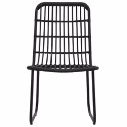 VidaXL 48584 chaise d'extérieur Terrace Polyuréthane, Acier Noir