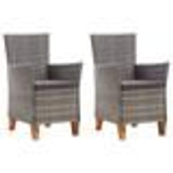 VidaXL 46003 chaise d'extérieur Terrace Siège rembourré Bois d'acacia, Polyuréthane, Acier Gris
