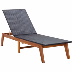 Notre chaise longue en résine tressée sera idéale pour bronzer et vous détendre près de la piscine, sur la terrasse ou dans l ...