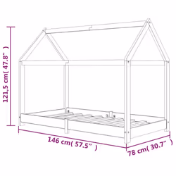 VidaXL 283346 Lit pour enfant Bois - Vue supplémentaire 8