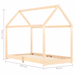 VidaXL 283348 Lit pour enfant Bois - Vue supplémentaire 7