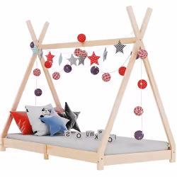 Description générale Créez le refuge ultime dans la chambre de vos enfants avec notre cadre de lit fantastique ! Ce lit prése ...