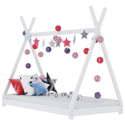 VidaXL 283359 Lit pour enfant Blanc Bois