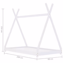 VidaXL 283360 Lit pour enfant Blanc Bois - Vue supplémentaire 7