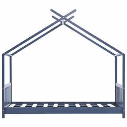 VidaXL 283370 Lit pour enfant Gris Bois - Vue supplémentaire 4