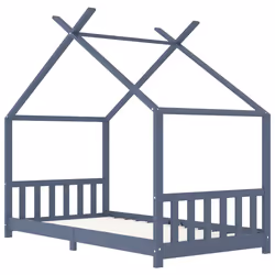 VidaXL 283372 Lit pour enfant Gris Bois