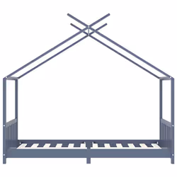 VidaXL 283372 Lit pour enfant Gris Bois - Vue supplémentaire 4