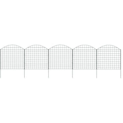 Ensemble de clôture de jardin arquée 77,5x78,5 cm vert