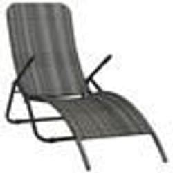 VidaXL 48128 chaise d'extérieur Linge Siège rembourré Polyuréthane, Acier Gris