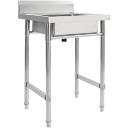 Vier de cuisine Seul lavabo Acier inoxydable