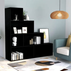 Vidaxl - Bibliothèque/Séparateur de pièce Noir 155x24x160 cm Aggloméré