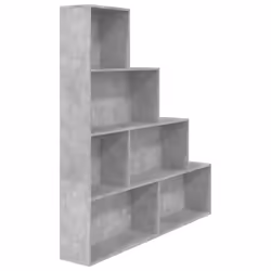 VidaXL 800661, Gris, 6 étagères, Bois, Bois, 1550 mm, 240 mm