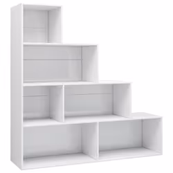 VidaXL 800663, Blanc, 6 étagères, Bois, Bois, 1550 mm, 240 mm