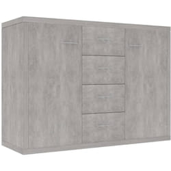 Vidaxl - Buffet Gris béton 88x30x65 cm Bois d'ingénierie