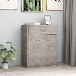 Description générale Ce buffet au design minimaliste est une pièce pratique et décorative pour votre intérieur. Avec ses 2 po ...