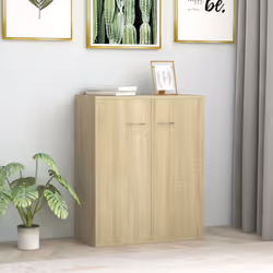 Doté d'un charme minimaliste, ce buffet satisfera vos différentes exigences et sera un complément idéal dans votre pièce. Ave ...
