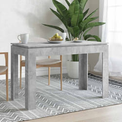 Vidaxl - Table à manger Gris béton 120x60x76 cm Bois d'ingénierie