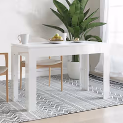 Description générale Cette table de salle à manger, conçue avec des lignes simples et élégantes, est idéale pour votre salle  ...