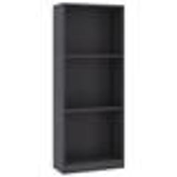 vidaXL Bibliothèque à 3 niveaux gris 40x24x109 cm bois d'ingénierie - TU