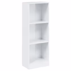 VidaXL 800834, Blanc, 3 étagères, Bois, Bois, 400 mm, 240 mm
