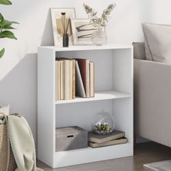 Bibliothèque Blanc 60x24x76 cm Bois d'ingénierie Vidaxl