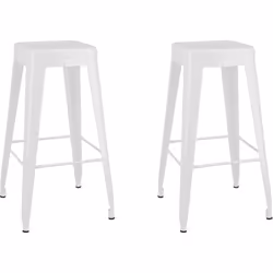 Ajoutez une touche industrielle à votre comptoir de cuisine ou à d'autres espaces avec notre ensemble de 2 tabourets de bar.  ...
