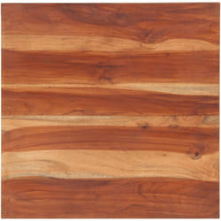 Dessus de table bois massif d'acacia 25-27 mm 60x60 cm Vidaxl