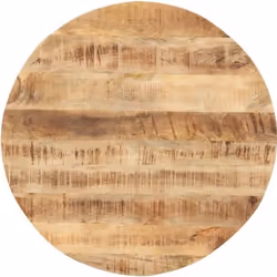 vidaXL Dessus de table Bois de manguier solide Rond 15-16 mm 40 cm