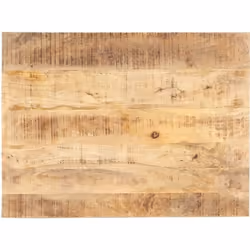 Dessus de table Bois de manguier solide 15-16 mm 80x60 cm
