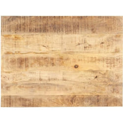 Dessus de table Bois de manguier solide 15-16 mm 80x60 cm