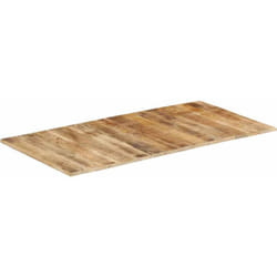 Dessus de table bois de manguier solide 15-16 mm 120x60 cm