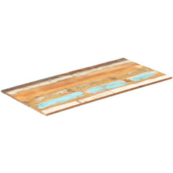 vidaXL Dessus de table rectangulaire 60x120 cm 15-16 mm Bois récupéré - TU