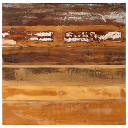 vidaXL Dessus de table carré 70x70 cm 15-16 mm Bois de récupération - TU