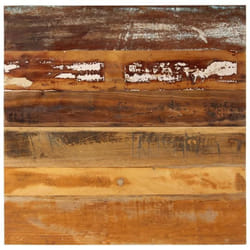 vidaXL Dessus de table carré 70x70 cm 15-16 mm Bois de récupération - TU