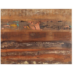 Dessus de table rectangulaire 70x90 cm 15-16 mm Bois récupéré Vidaxl