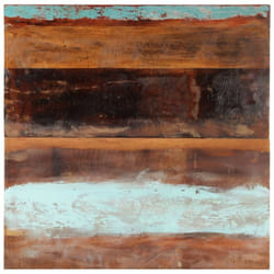 Dessus de table carré 80x80 cm 25-27 mm Bois de récupération Vidaxl