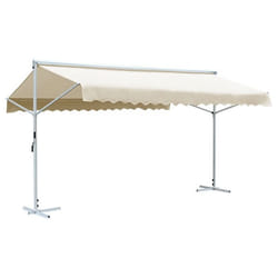 vidaXL Auvent sur pied 600 x 300 cm Crème 145884