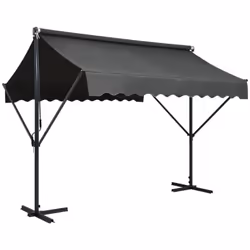 Cet auvent imperméable à l'eau est un choix idéal pour les fêtes dans votre jardin ou sur le patio. Avec un cadre en acier en ...