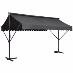 Cet auvent imperméable à l'eau est un choix idéal pour les fêtes dans votre jardin ou sur le patio. Avec un cadre en acier en ...
