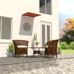 vidaXL Auvent rétractable 100x150 cm Orange et marron - TU