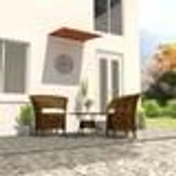 vidaXL Auvent rétractable 150x150 cm Orange et marron - TU